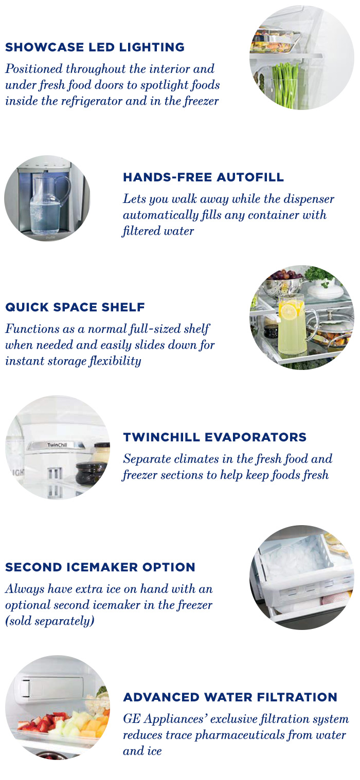 GE Adora 27.8 cu. ft. French Door Refrigerator with Hands Free Autofill